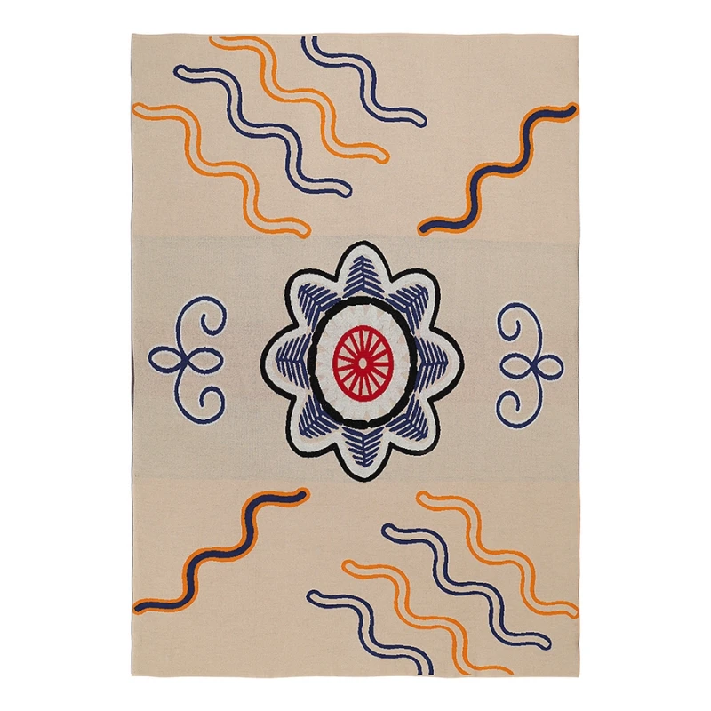 Плед Tkano Cultural Heritage эвенский, 100% хлопок, разноцветный (130x180 см)