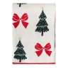 Плед Tkano New Year Essential «Christmas Bows» хлопок, разноцветный (130x180 см)