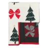 Плед Tkano New Year Essential «Christmas Bows» хлопок, разноцветный (130x180 см)