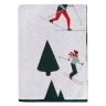 Плед Tkano New Year Essential «Let's Ski»хлопок, мультиколор (130x180 см)