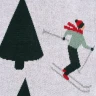Плед Tkano New Year Essential «Let's Ski»хлопок, мультиколор (130x180 см)