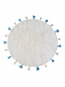 Ковер LillaLand Colorful White Blue (?140 см)