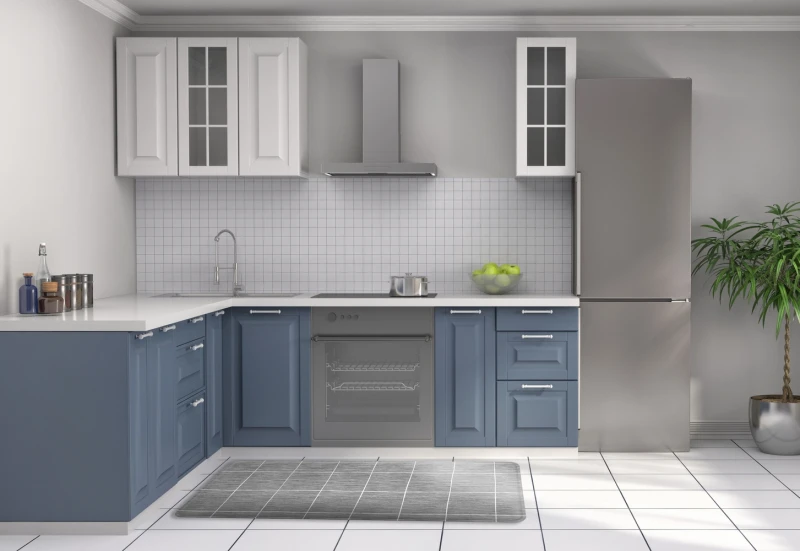 Коврик для кухни Parklon Kitchen Mat "Монстера" (44x210x1.5 см)